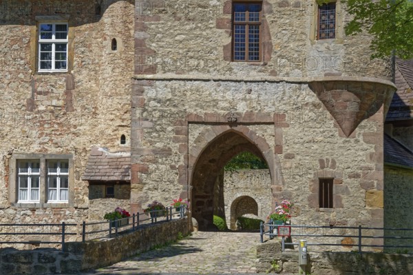 Dringenberg Castle is a medieval hilltop castle in Dringenberg in the district of Höxter. It was