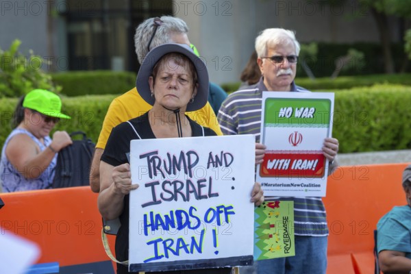 Detroit, Michigan USA - 28 June 2025 - Protesters rallied at the Federal Building and then marched