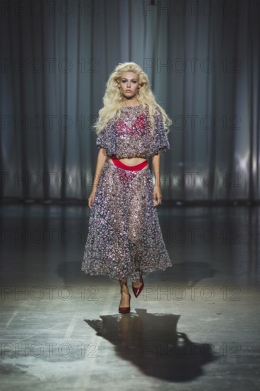 Daniela (winner GNTM2025) as a model for Kilian Kerner during the Berlin Fashion Week 2025 on 02.07