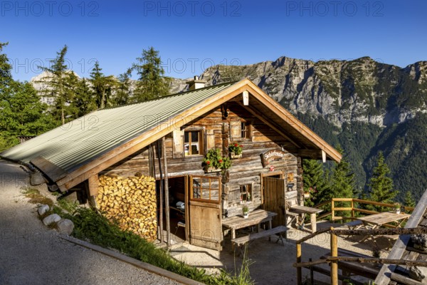 Schärtenalm, behind the Reiteralpe, Berchtesgaden National Park, Ramsau, Berchtesgadener Land,