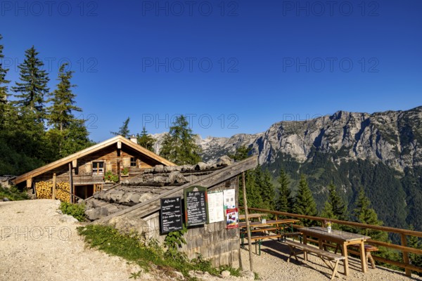 Schärtenalm, behind the Reiteralpe, Berchtesgaden National Park, Ramsau, Berchtesgadener Land,