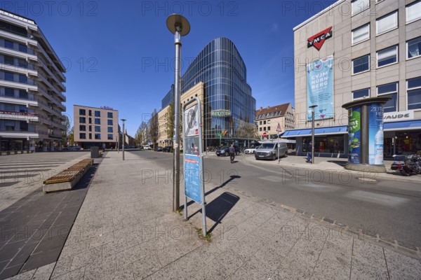 Retail park Maximum, modern architecture, glass facade, square, general architecture, lantern,