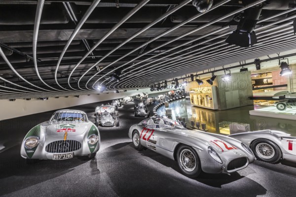 The Mercedes-Benz Museum in Stuttgart presents a journey through the automotive history of the