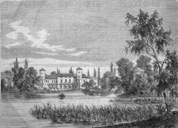 Rheinsberg Castle in the municipality of Rheinsberg, north-west of Berlin in the district of