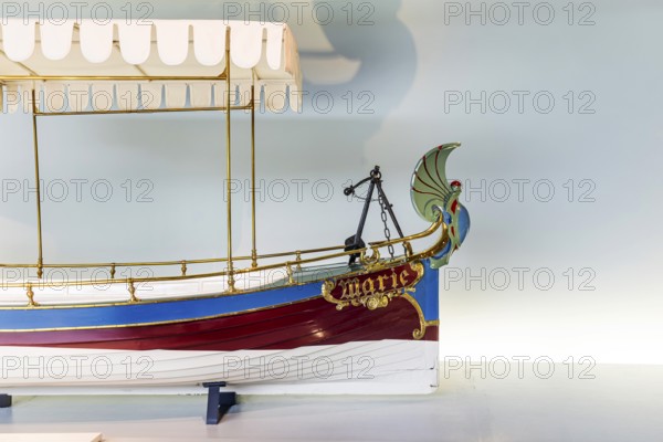 Daimler motorboat Maarie from 1888, owned by Chancellor Otto von Bismarck. The Mercedes-Benz Museum