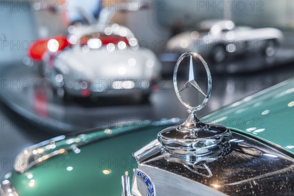 Mercedes-Benz 300 S Cabriolet A from 1954. The Mercedes-Benz Museum in Stuttgart presents a journey