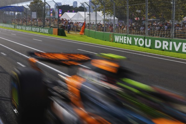 MELBOURNE, AUSTRALIA - MARCH 14: Lando Norris of Great Britain drives the McLaren Formula 1 Team