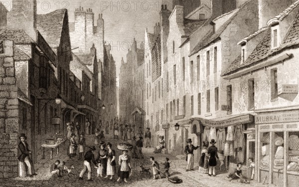 St Mary's Wynd, from the Pleasance, Edinburgh, Scotland, 19th century, from Modern Athens by Th. H.