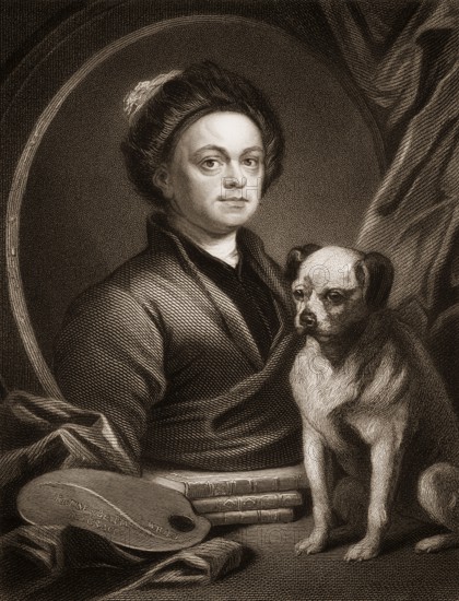 William Hogarth, 1697 - 1764, an English painter, printmaker, pictorial satirist, social critic,