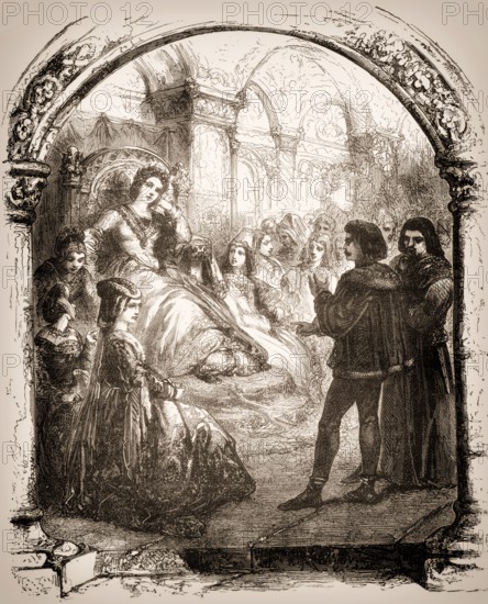 The court of Innocent IV, c. 1195 – 1254, Pope of the Catholic Church from 25 June 1243 to his