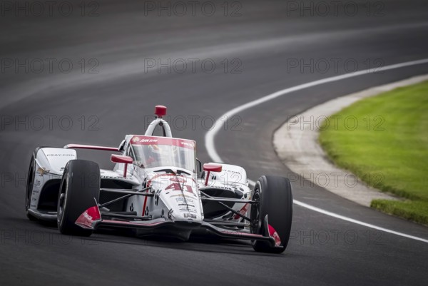 STING RAY ROBB (41) of Payette, Idaho comes off turn 3 during a practice for the 108th Running of