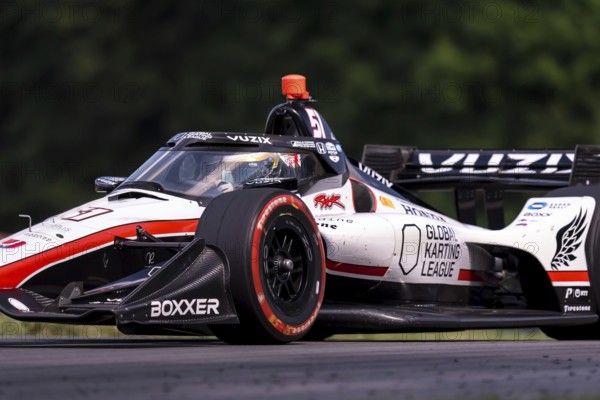 TOBY SOWERY (R) (51) of Cambridge, England practices for the Honda Indy 200 at Mid-Ohio Sports Car