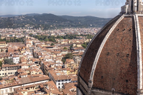 The giant cupola of the cathedral Santa Maria del Fiore in Florence, Italy