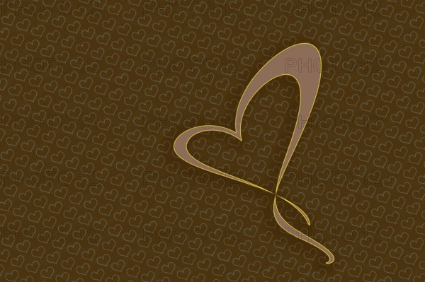 Elegant decorative heart pattern design for fabric, wallpaper, gift paper, banner, cover, poster,