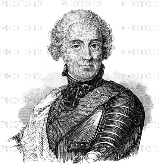 Maurice, Count of Saxony, Maurice de Saxe, 1696 - 1750, a Saxon soldier in French service, Marshal