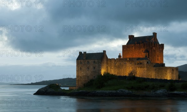 The Famous and picturesque Eilean Donan Castle in the lake of Loch alsh at the Highlands of