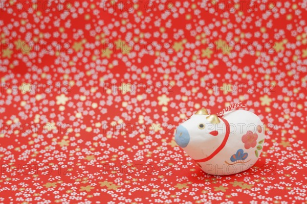 Ox Year greeting cards, New Year material (2021 New Year zodiac). Shooting Location: Yokohama-city