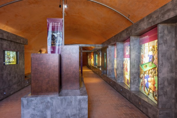 Interpretation Center Museum, Cathar castle of Saissac, village of Saissac, Aude, Black Mountain