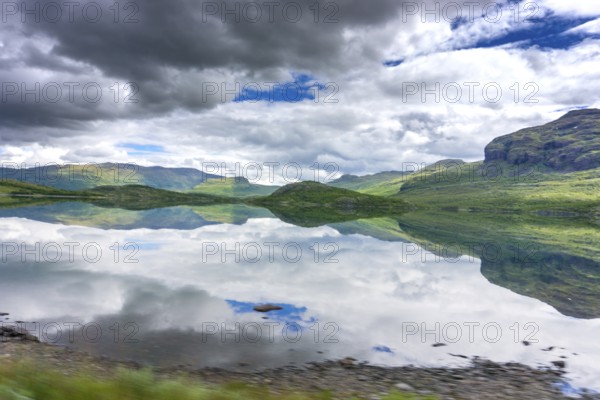 Fascinating natural landscape in Jotunheimen in the summertime in Norway. Great natural landscape