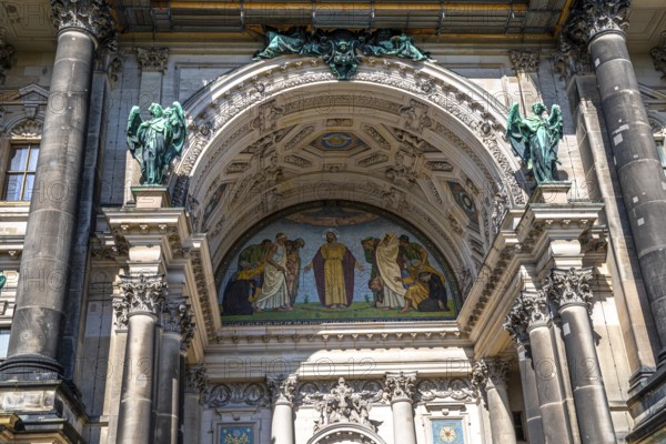 Artistic portal of the Berlin Cathedral, a popular sight in the capital and a historic building.