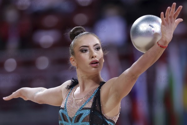 Sofia, Bulgaria - 27 March, 2021:Katrin Taseva of Bulgaria performs during the individual Ball