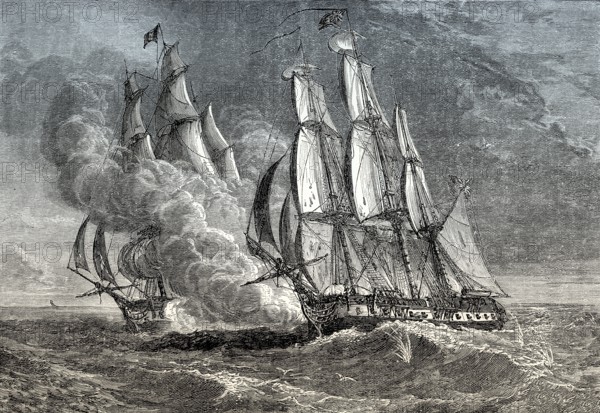 The fight between HMS Phoenix and French Ship Didon, 10 August 1805, Napoleonic wars, From British