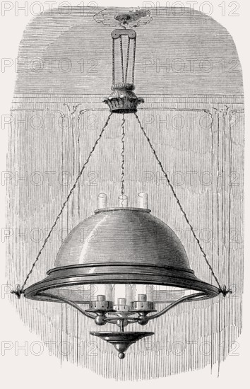 Oil lamp, 19th century