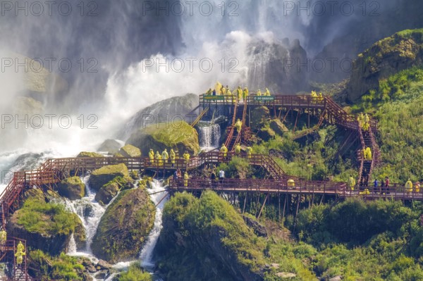 Niagara Falls, New York, USA. Jun 3, 2023. A close up to the Cave of the Winds in Niagara Falls a
