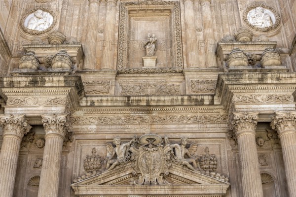 The magnificent entrance to the Cathedral Encarnación de Almería (Cathedral of the Encarnación of