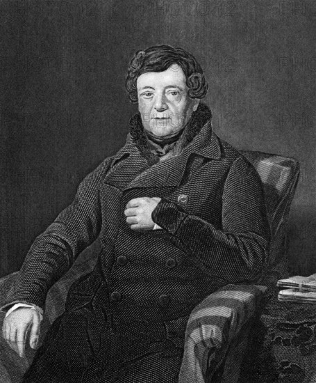 Daniel O'Connell (1775-1847) on engraving from 1873. Irish political leader. Engraved by unknown
