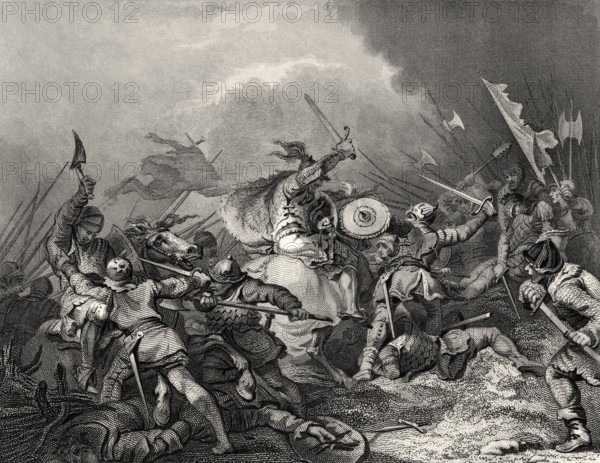 Die Schlacht von Hastings, am 14. Oktober 1066