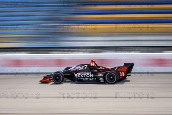 SANTINO FERRUCCI (14) of Woodbury, Connecticut practices for the Hy-Vee Homefront 250 at Iowa