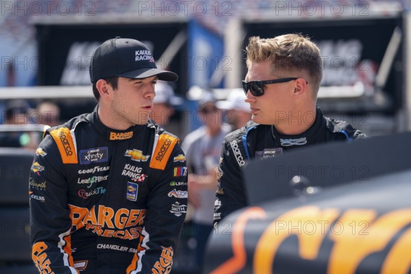 NASCAR Craftsman Truck Series Driver Zane Smith (38) races for position for the UHOH 200 presented