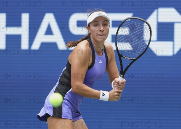 Tennis player Jessica Pegula in action at the US Open 2024 Championships, Billie Jean King Tennis