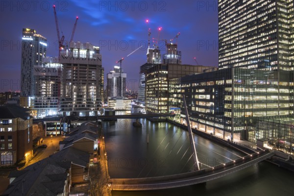 London, United Kingdom 05 March 2018: Modern office building in the Canary Wharf financial centre