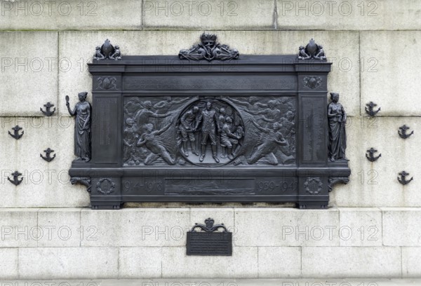 LONDON, UK, MARCH 11 : National Submariner's War Memorial on Thames Embankment in London on March