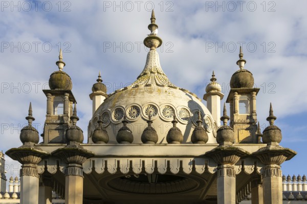 BRIGHTON, EAST SUSSEX, UK. MARCH 06. View of the Royal Pavilion in Brighton, East Sussex on March 6
