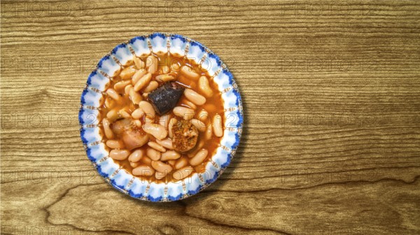 Fabada Asturiana, White Bean Stew, Spanish Cuisine, Spanish Gastronomy, Asturias, Spain