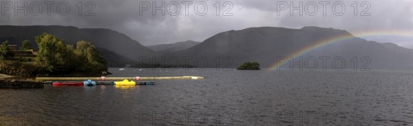 Rainbow at Loch Lomond, Rowardennan, Loch Lomond and the Trossachs National Park, Scotland, Great