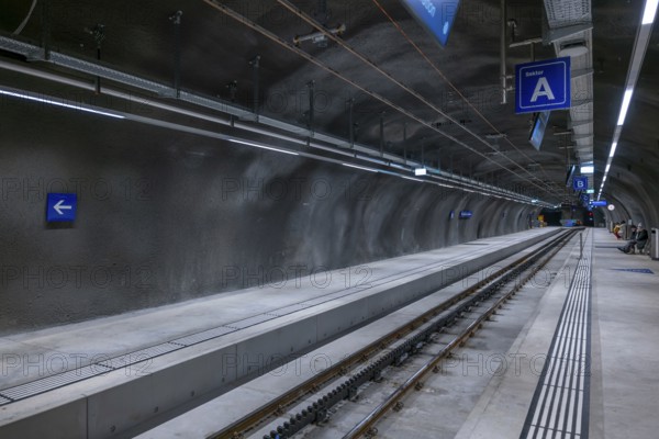 The Underground Railroad Station Tunnel Highest Up in Europe 3454 Meters Up in Jungfraujoch,