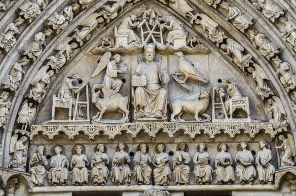 Detail of cathedral in milan italy