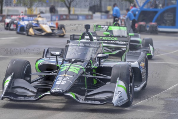 INDYCAR Series driver, AGUSTIN HUGO CANAPINO (R) (78) of Arrecifes, Argentina, travels through the