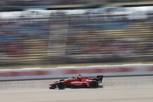 BENJAMIN PEDERSEN (R) (55) of Copenhagen, Denmark drives on track during the HyVee Indycar Weekend