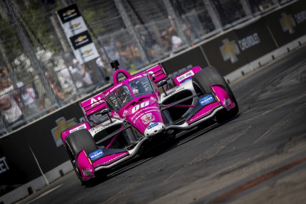 INDYCAR driver, HELIO CASTRONEVES (06) of Sao Paulo, Brazil, travels through the turns in his Meyer