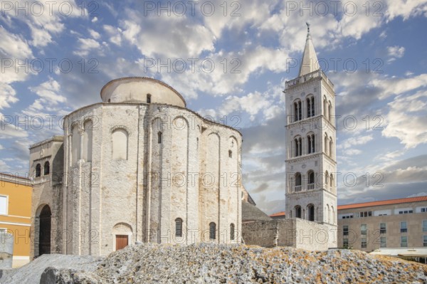 Roman Catholic Church of St. Donatus from Byzantine times in the historic centre of an old town on