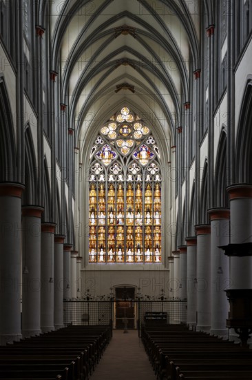 View to the west of the west window (in front of 1397), St., Sankt, Saint