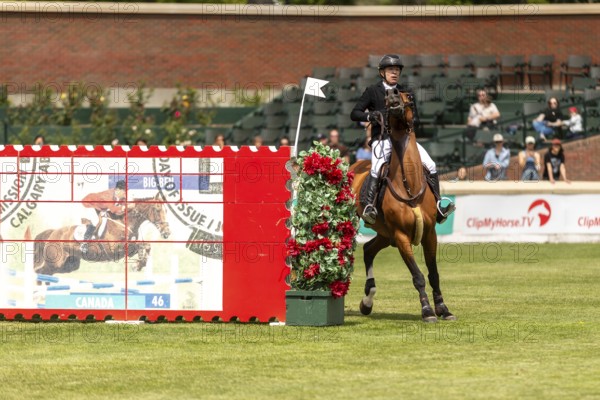 Jose Antonio Chedraui Equia of Mexico riding H-Lucky Retto compete in the 1.60m RBC Grand Prix of