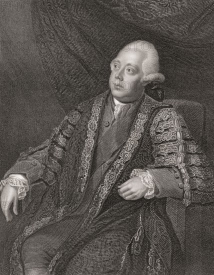 Frederick North, 2nd Earl of Guilford, Lord North, 1732-1792, Prime Minister of Great Britain from