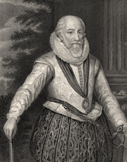 Edward Somerset, 4th Earl of Worcester, c. 1550-1628, an English aristocrat and an important