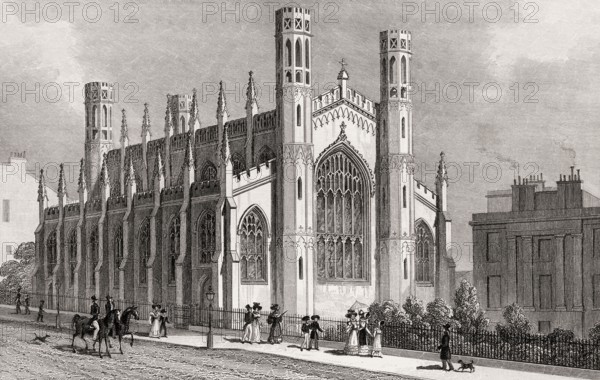 St Paul's Chapel, York Place, Edinburgh, Scotland, 19th century, from Modern Athens by Th. H.